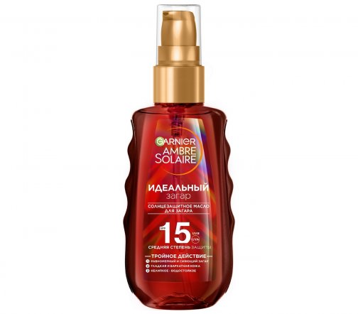 Garnier Ambre Solaire Масло-спрей солнцезащитное для загара Идеальный загар SPF15 150мл