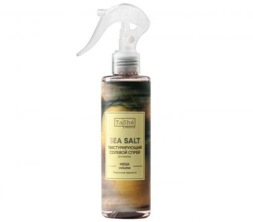 Tashe Professional Спрей текстурирующий солевой для волос Sea Salt Лимонная меренга 200мл