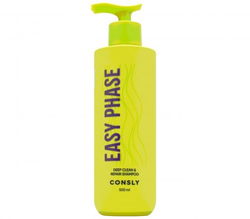 Consly Easy Phase Шампунь для глубокого очищения жирной кожи головы 500мл