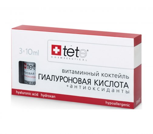 Tete Кислота гиалуроновая с антиоксидантами 3*10мл