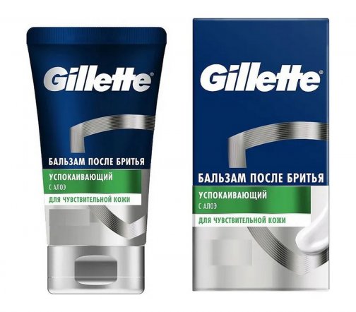 Gillette Men Бальзам после бритья Успокаивающий с алоэ для чувствительной кожи 100мл