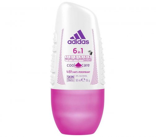Adidas Woman 6 In 1 Cool&Care Дезодорант-антиперспирант ролик 50мл
