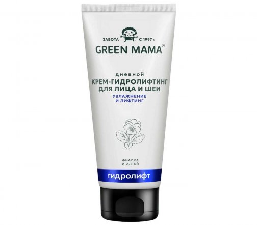 Green Mama Гидролифт Крем-гидролифтинг дневной для лица и шеи Фиалка и алтей 100мл