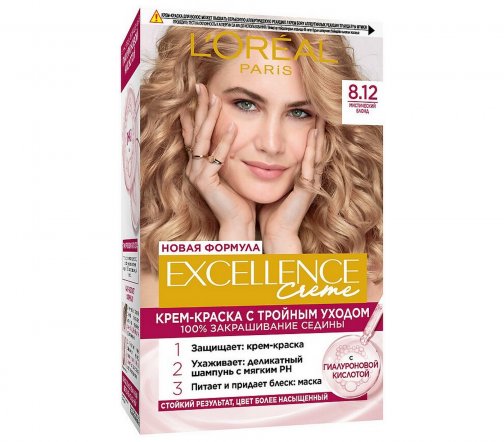L'Oreal Paris Excellence Краска для волос 8.12 Мистический нюд