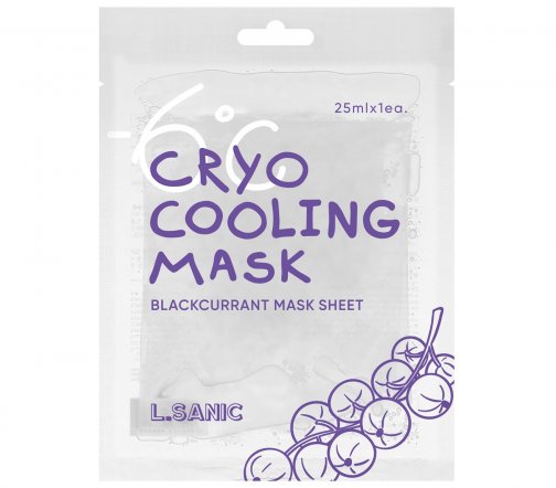 L.Sanic Cryo Cooling Маска тканевая охлаждающая с экстрактом черной смородины 25мл