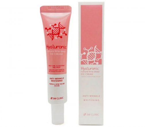3W Clinic Hyaluronic Natural Крем для кожи вокруг глаз с гиалуроновой кислотой  40г