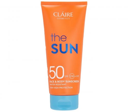 Claire Cosmetics The Sun Крем солнцезащитный водостойкий для лица и тела SPF50 200мл