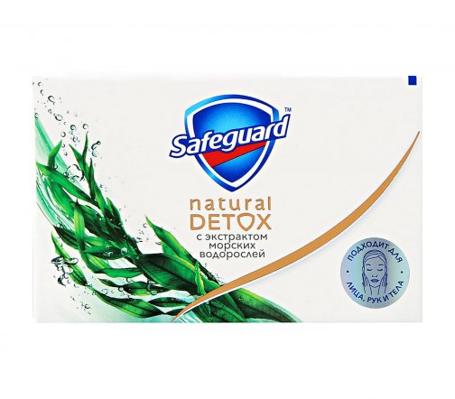 Safeguard Мыло Natural Detox с экстрактом морских водорослей 110г