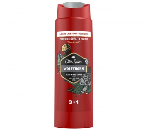 Old Spice Гель для душа+Шампунь 3в1 Wolfthorn