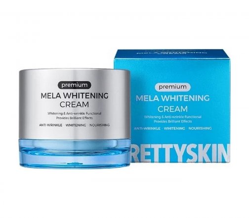 Pretty Skin Premium Mela Whitening Крем отбеливающий для лица 50мл
