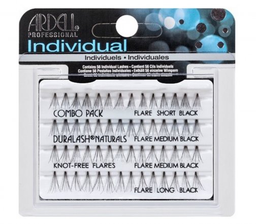 Ardell Individual Duralash Knot-Free Flairs Combo Пучки ресниц безузелковые комбинированные