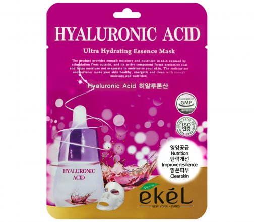 Ekel Маска тканевая для лица Hyaluronic Acid 25мл