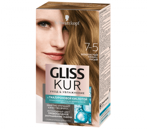 Schwarzkopf Gliss Kur Краска для волос уход и увлажнение 7-5