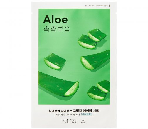 Missa  Airy Fit Маска тканевая увлажняющая с экстрактом алоэ для сухой кожи