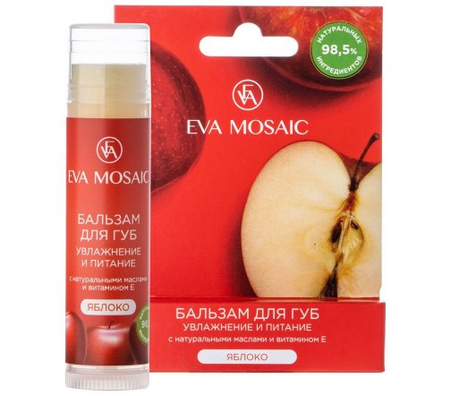 Eva Mosaic Бальзам для губ Увлажнение и питание Яблоко 5гр