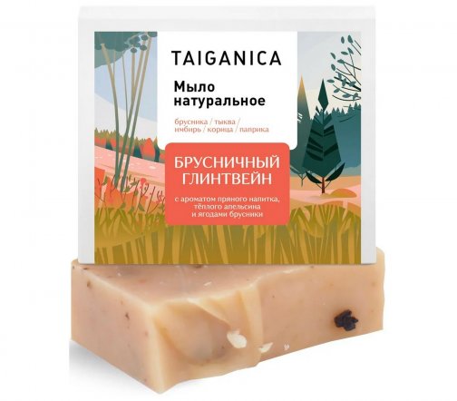 Taiganica Мыло натуральное Брусничный глинтвейн 90гр