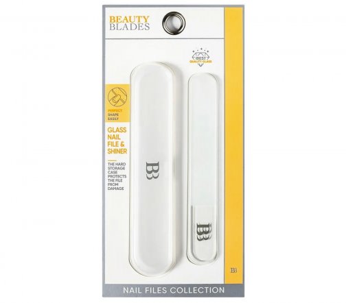 Beauty Blades Пилка маникюрная стеклянная полировочная в пластиковом футляре