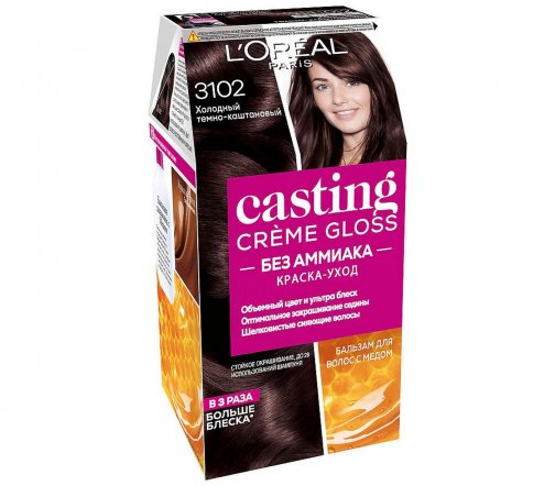 L'Oreal Paris Casting Creme Gloss Краска для волос 3102 Холодный темно-каштановый