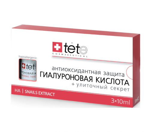 Tete Кислота гиалуроновая + Улиточный секрет 3*10мл