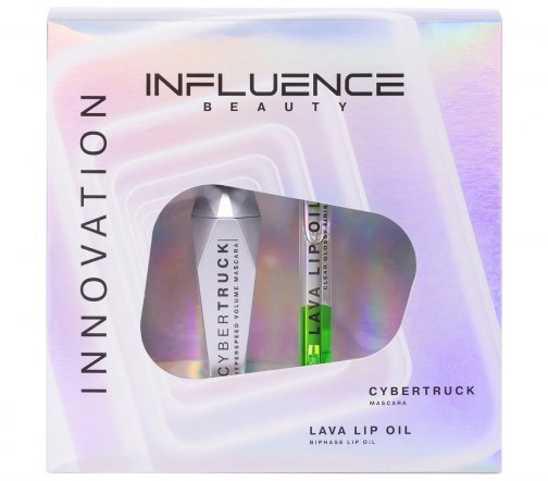 Influence Набор Тушь Cybertruck+Масло двухфазное для губ Lava Oil 04