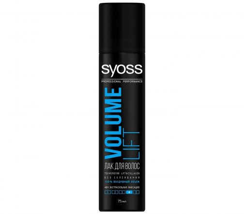 Schwarzkopf Syoss Лак для волос Volume Lift Объем Экстрасильная фиксация 75мл