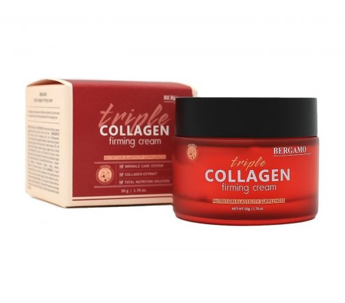 Bergamo Triple Collagen Крем укрепляющий для лица с тройным коллагеном 50гр