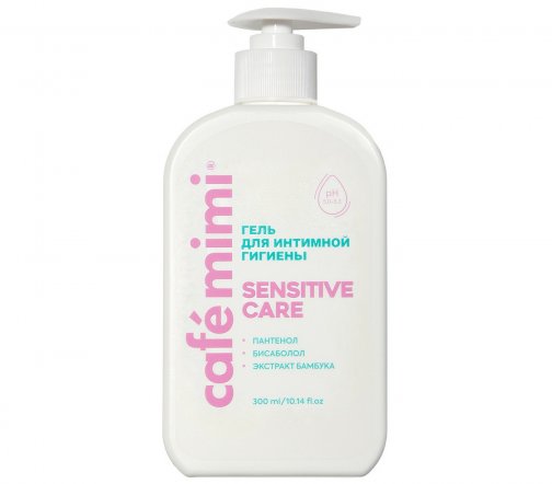 Cafe Mimi Colours Гель для интимной гигиены Sensitive Care 300мл