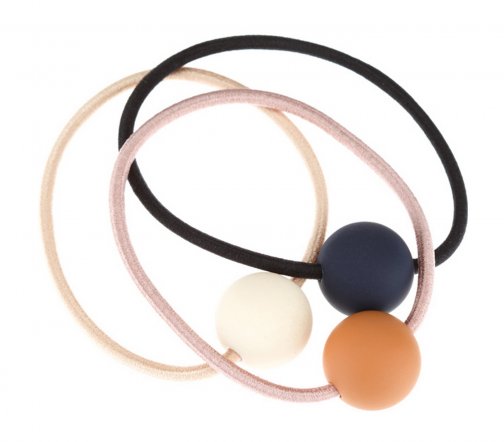 Dewal Beauty Резинки для волос Цветные шарики мини 3шт DBR3833