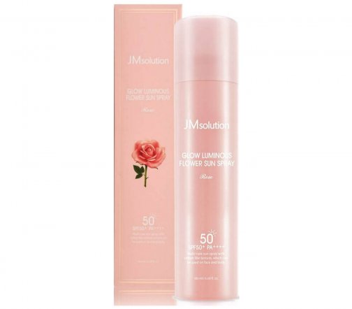 JMsolution Glow Luminous Спрей солнцезащитный для лица с розой SPF50 180мл