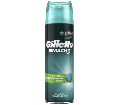 Gillette Men Mach3 Гель для бритья для чувствительной кожи 200мл