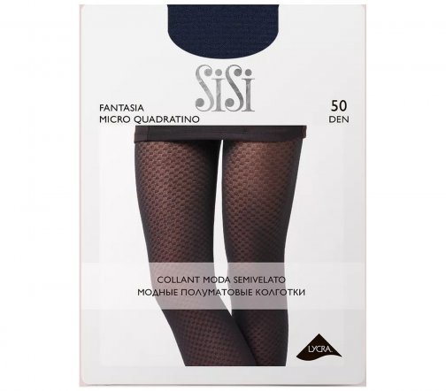 Sisi Колготки Fantasia Micro Quadratino 50 den S/M Blu