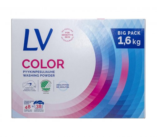 LV Порошок стиральный концентрированный Color 1,6кг