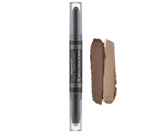 Max Factor Тени двухсторонние для век Сontouring Stick 02 Аmber Brown/Warm Taupe