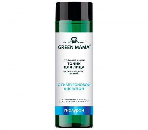 Green Mama Гиалурон Тоник увлажняющий для лица с гиалуроновой кислотой 200мл