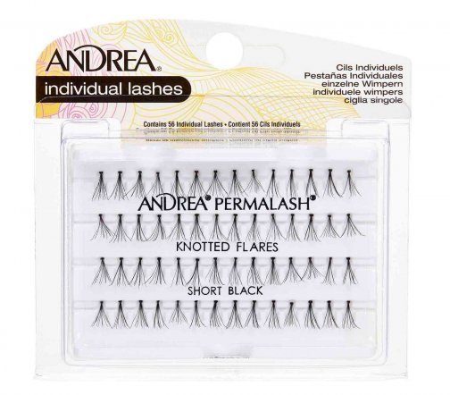 Andrea Individual Perma Lash Flair Short Black Пучки ресниц узелковые короткие