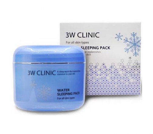 3W Clinic Sleeping Pack Маска для лица ночная увлажняющая для сухой кожи 100мл