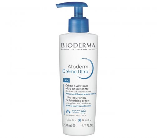 Bioderma Atoderm (Атодерм) Крем Ультра для нормальной и сухой кожи лица и тела с помпой