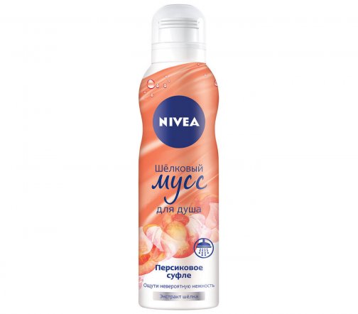 Nivea Мусс шелковый для душа Персиковое суфле 200мл