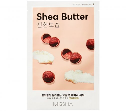 Missa  Airy Fit Маска тканевая увлажняющая с маслом ши для сухой кожи