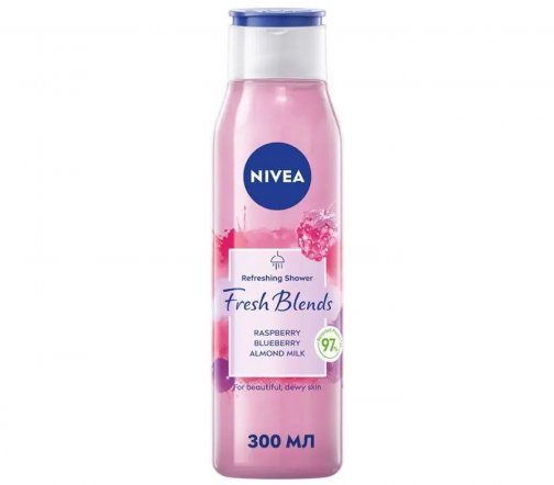 Nivea Гель-уход для душа Fresh Blends Малина 300мл