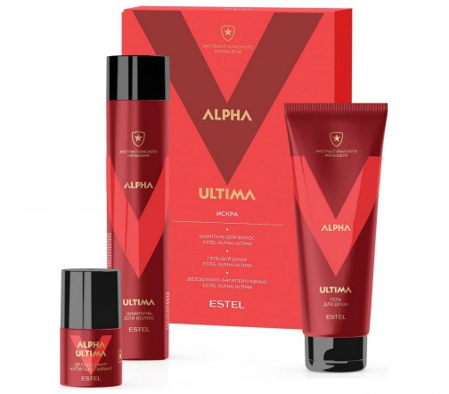 Estel Men Alpha Ultima Набор Искра Шампунь 300мл+Гель для душа 250мл+Дезодорант-антиперспирант 50мл