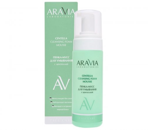 Aravia Laboratories Пенка-мусс для умывания с центеллой 160мл