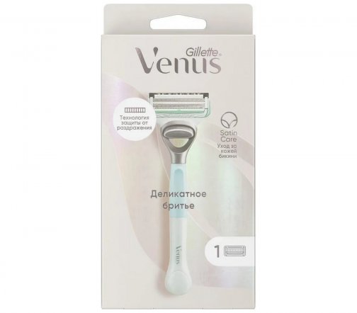 Gillette Venus Satin Care Станок бритвенный с 1 сменной кассетой