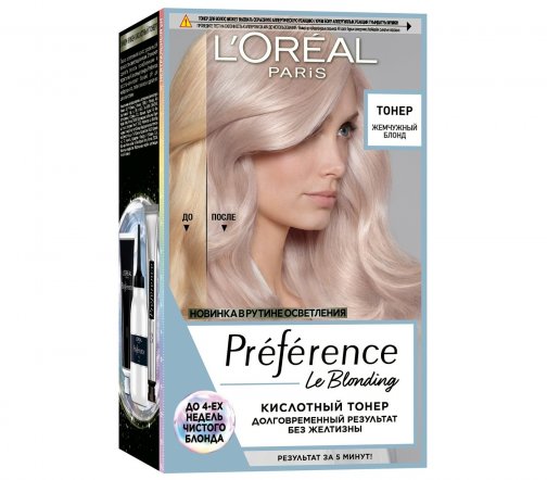 L'Oreal Paris Preference Le Blonding Тонер кислотный Жемчужный блонд