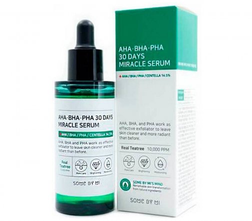 Some By Mi AHA-BHA-PHA 30 Days Miracle Serum Сыворотка для проблемной кожи с 3мя видами кислот 50мл