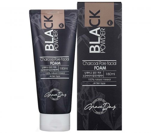 Grace Day Black Powder Пенка для умывания с древесным углем 180мл