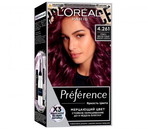L'Oreal Paris Preference Краска для волос Яркость цвета 4.261 Венеция Темно-фиолетовый