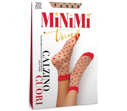 Minimi Носки Trend Cuori 20 den UNI avorio