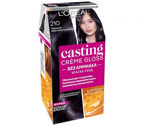 L'Oreal Paris Casting Creme Gloss Краска для волос 210 Черный перламутровый