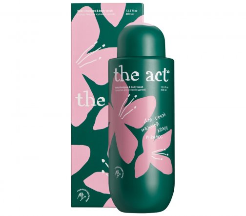 The Act Baby Средство для купания и шампунь 2в1 400мл